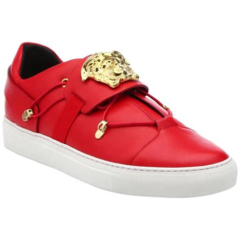 versace shoes red white gold|Versace shoe price.